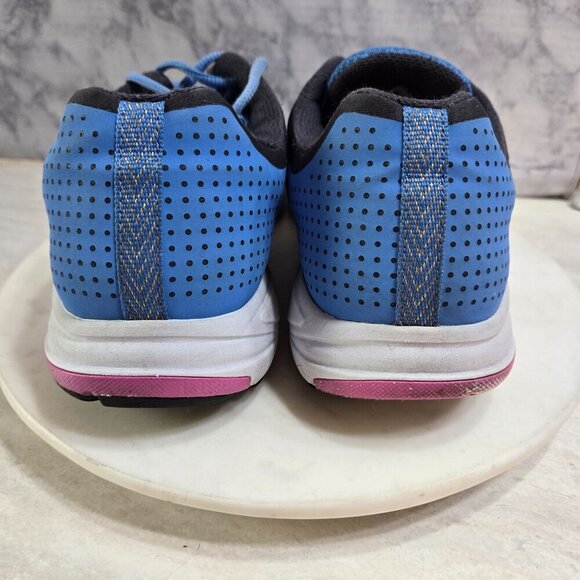 Nike Zoom Elite+ Sneakers Womens Size 11.5 Running Shoes Blue Black‎ Fitsol - Picture 12 of 15